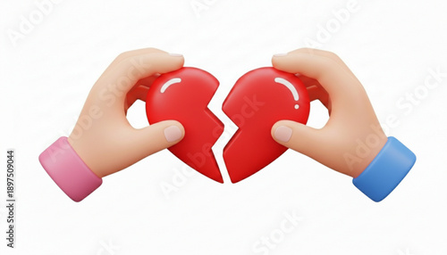 Heartbreak & Separation: Two Hands and a Broken Heart