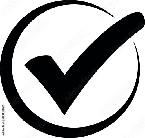 Checkmark symbol approved verification success confirmation icon