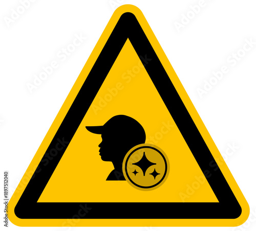 Vector de perfil humano joven con gorra y mente digital integrada con inteligencia artificial para representar la generación tecnológica y el aprendizaje moderno