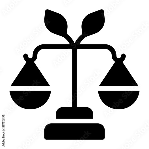 law glyph icon