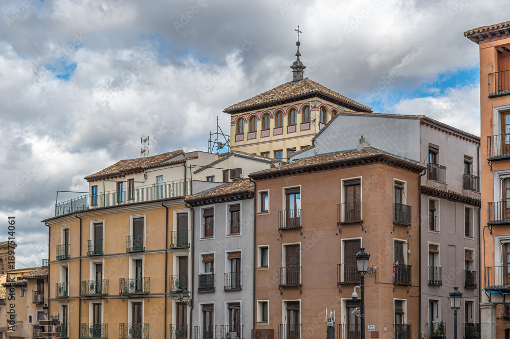 Fototapeta premium Historic architecture in the old town of Toledo, Spain