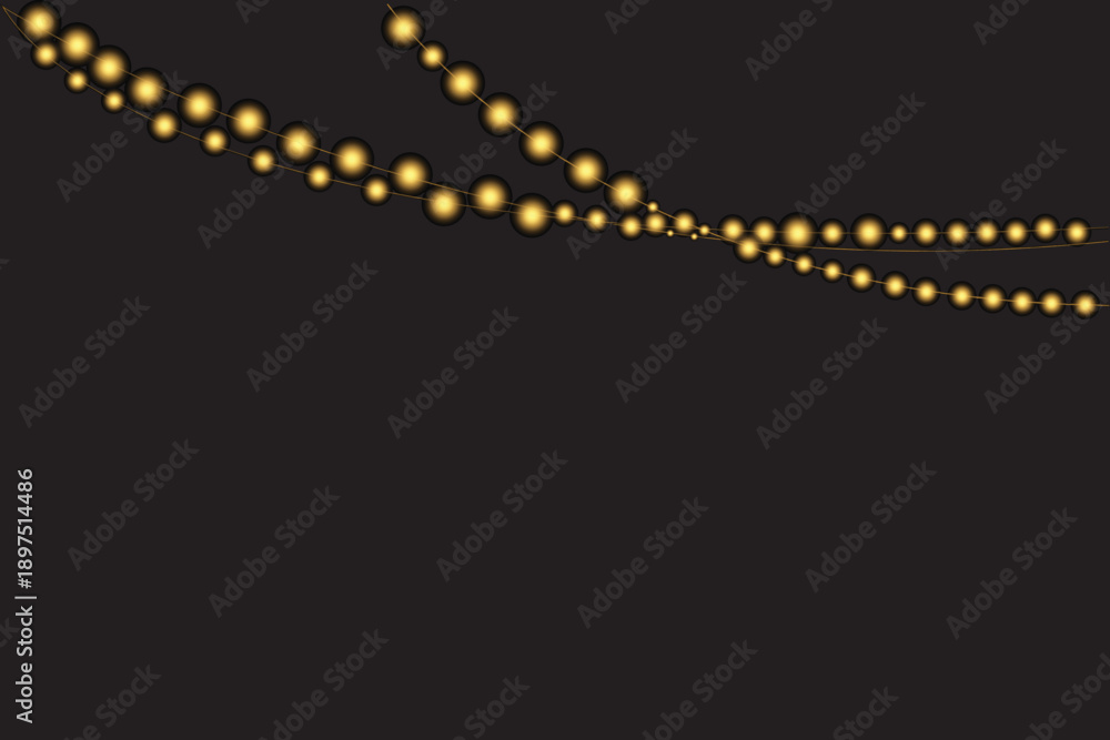 Naklejka premium Abstract vector background with glowing light lines and wave patterns on a dark modern backdrop