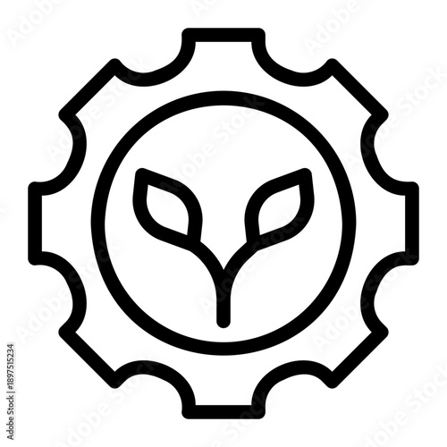 sustainability line icon