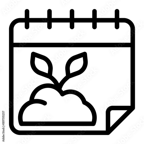 world environment day line icon