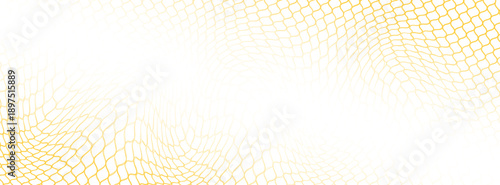 Mesh texture for fishing nets gold color gradient. Seamless pattern for sportswear or soccer goal, volleyball net, basketball hoop. Vector