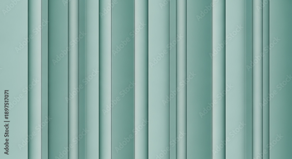Obraz premium A serene background features evenly spaced vertical strips of teal-colored panels, creating a modern and clean aesthetic.
