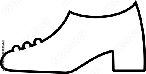 Women shoes icon featuring heels boots sandals flats pumps silhouettes in flat style, female fashion footwear outline illustration for store web branding