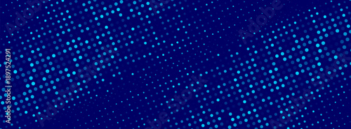 Dark Blue Tech Finance Fintech Background Abstract Pixel Pattern. Abstract Business Tech Science Vector Backdrop.
