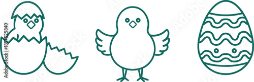 Happy easter coloring pages with easter bunny and egg designs