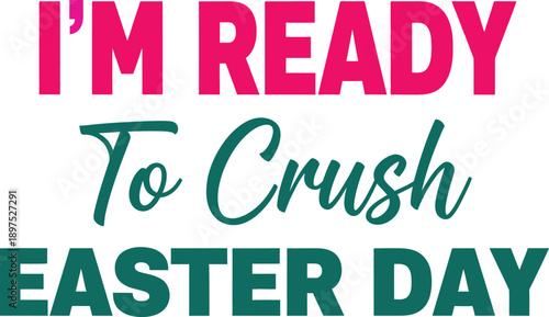 Happy easter greeting with a twist easter day crush