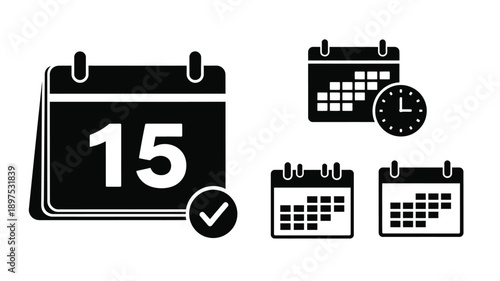 Two smartwatches one dark and one light in outline silhouette