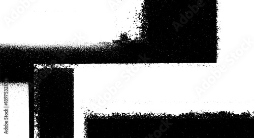 Abstract black and white grunge texture background with geometric shapes.