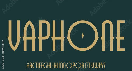 retro font alphabetical vector set unique memorable
