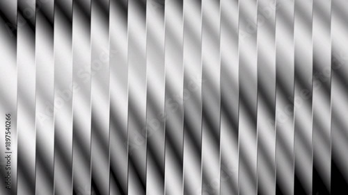 Abstract black and white vertical blinds or ribbed surface with light and shadow play 4k videos