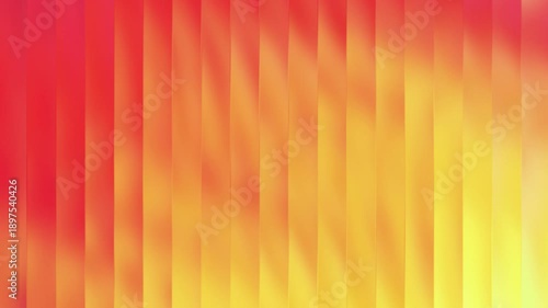Abstract background with vertical stripes and warm color gradient from red to yellow 4k videos