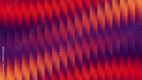 Abstract background of vertical gradient stripes in vibrant red, orange, and purple colors 4k videos