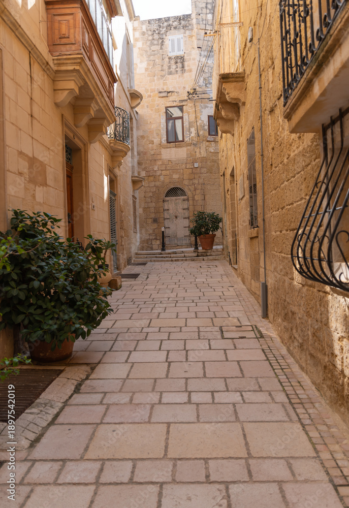 Obraz premium A comprehensive collection of high-quality travel photography showcasing the diverse beauty of the Maltese archipelago. This series captures the dramatic contrast between the rugged, vertical limeston