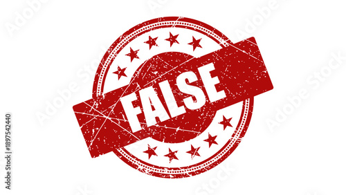 False stamp with grunge texture