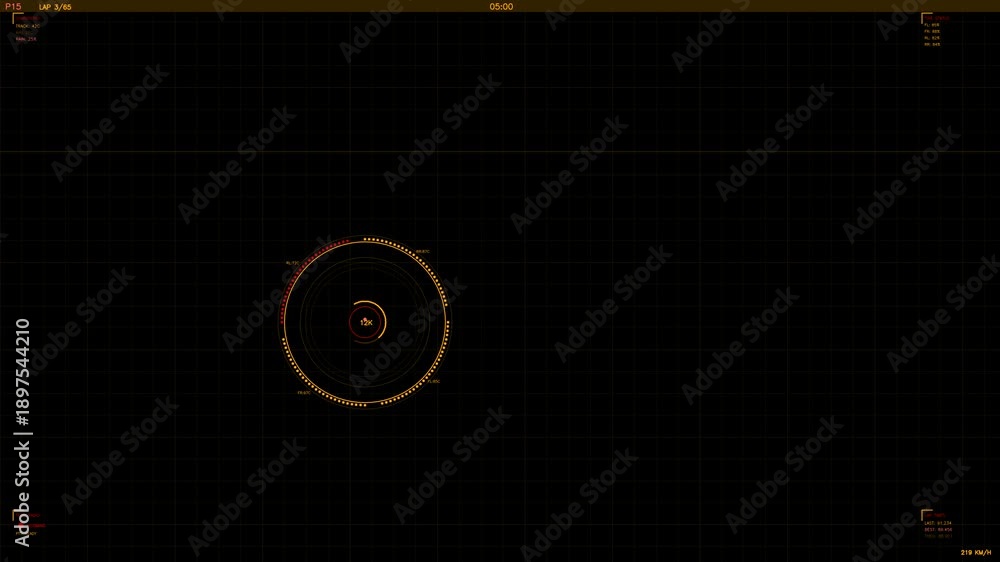 custom made wallpaper toronto digitalHud interface animation shows real-time data visualization for navigation and tracking in a dark digital setting
