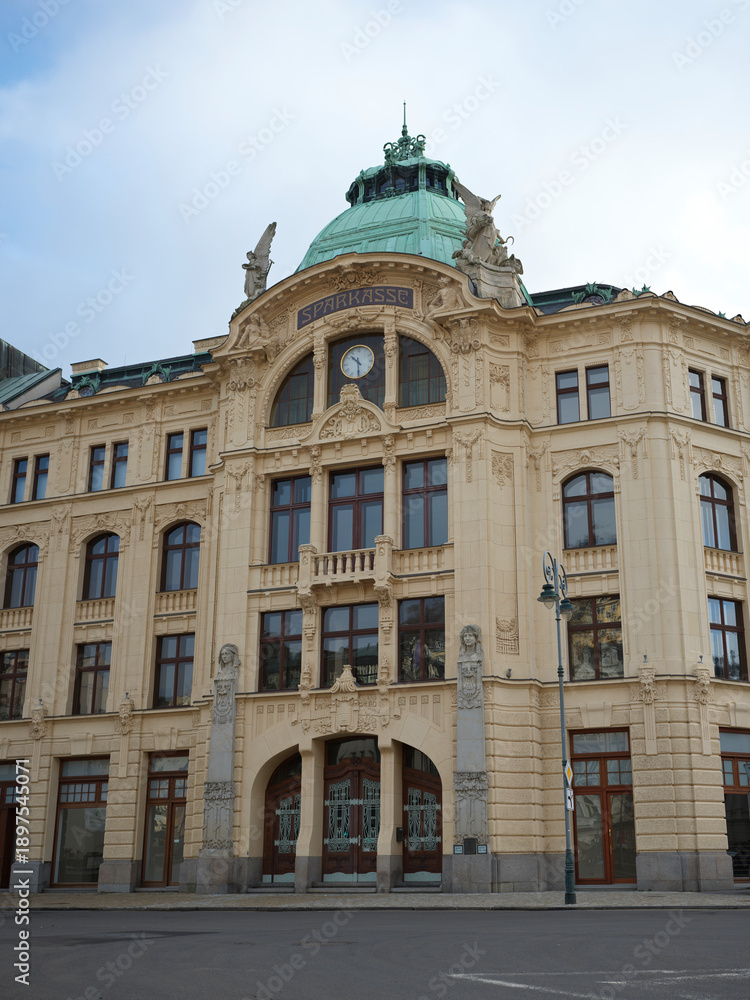 Fototapeta premium Karlovy Vary Historic Spa Resort Town in the Czech Republic
