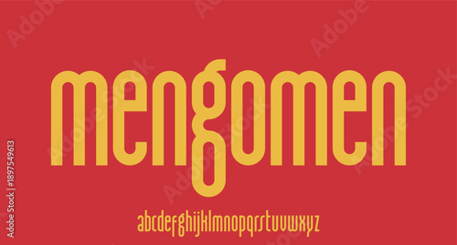 retro font alphabetical vector set unique memorable