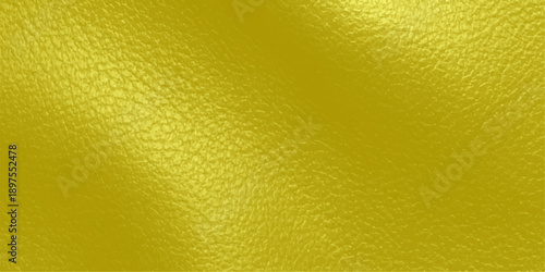 A vintage golden yellow leather texture with a macro grunge pattern creates a textured material backdrop featuring an orange-brown design on a fabric surface