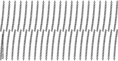 A black and white image of a dense forest or foliage with vertical lines