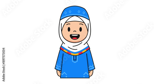 Happy Muslim Celebrating Ramadan