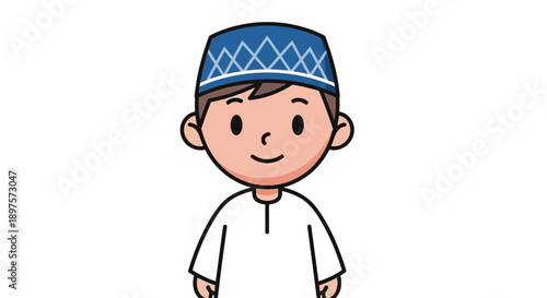 Happy Muslim Celebrating Ramadan