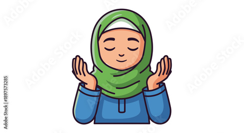 Happy Muslim Celebrating Ramadan