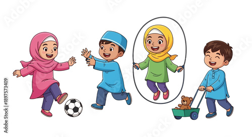 Happy Muslim Celebrating Ramadan