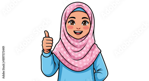 Happy Muslim Celebrating Ramadan