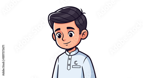 Happy Muslim Celebrating Ramadan