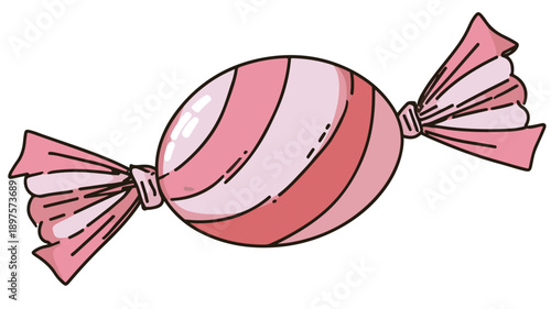 Colorful Candy Clip Art Vector Sticker Illustration, Perfect for Design Projects