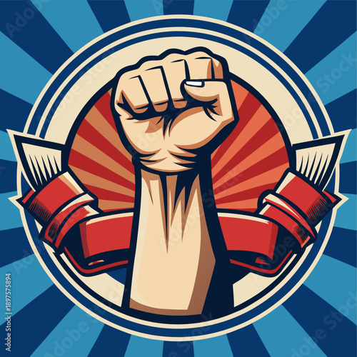 Laboure day raised hand for laboure