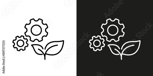 Garden and farm automation - vector editable line icon.