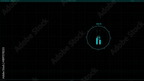 Wallpaper Mural Hud interface animation displays navigation data in real time for a virtual environment with dynamic elements and precise movement tracking Torontodigital.ca