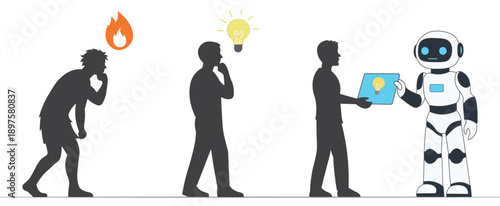 Evolution of Human Thinking with Artificial Intelligence