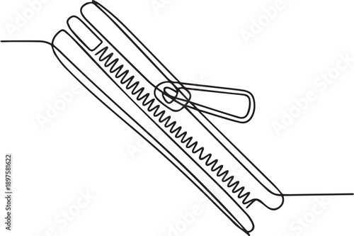 Illustration of clothespin holding clothes on line