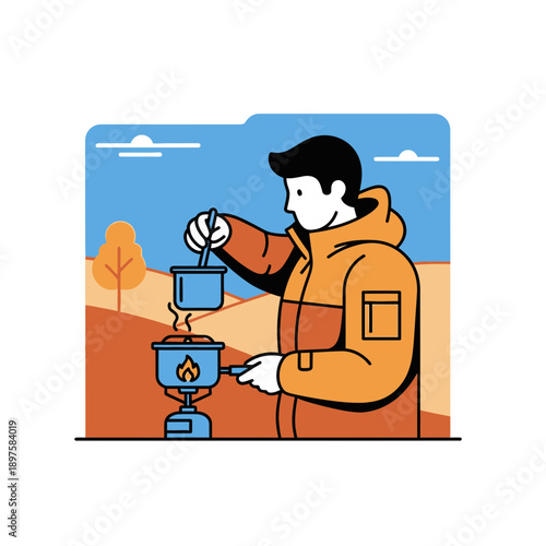 Adventure Cooking Outdoors Preparing Meals In Nature And Enjoying The Experience