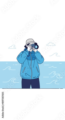 Adventurous Photographer Captures Coastal Scenery With Professional Camera Gear