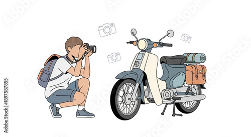 Adventurous Photographer Captures Scenic Motorcycle Journey