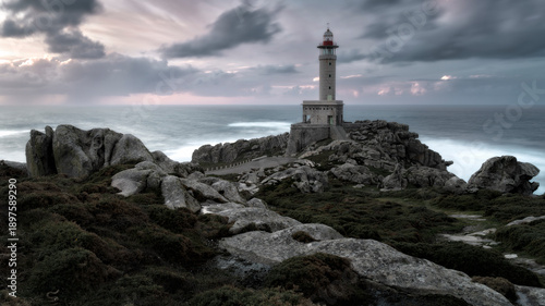 Faro de Punta Nariga en Galicia