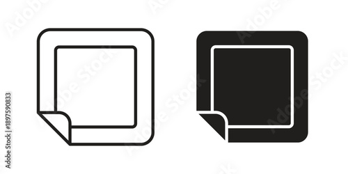 Nicotine patch icon outline vector set. icon vector isolated on white background. EPS 10