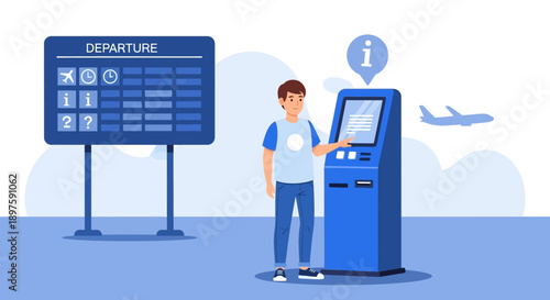 Airport Departure Information Terminal Assistance