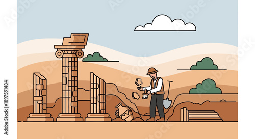 Ancient Ruins Discovery Excavation Site Archeology Discovery