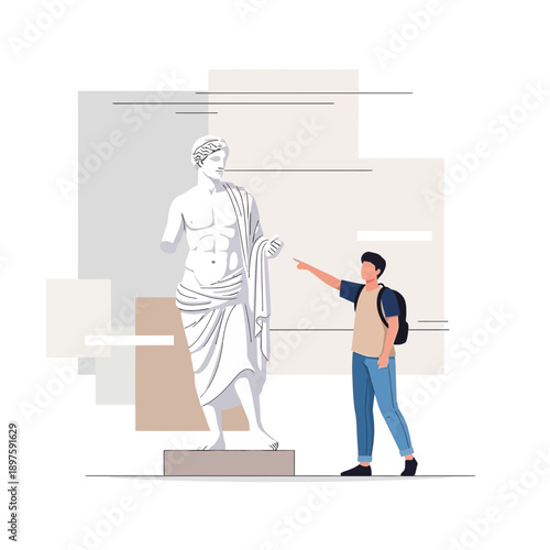 Art Appreciation Ancient Sculpture Museum Visit Modern Exploration