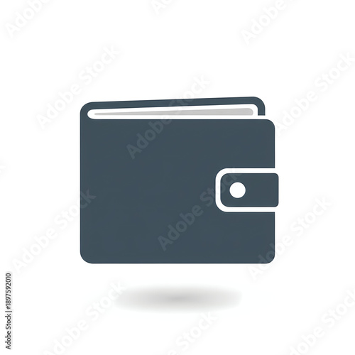  Modern Wallet Vector Icon White Background