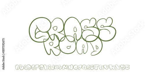 Font vector. Typography, lettering, Alphabet,handrawn, simple design for logo, logotype 