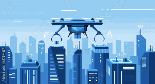 Automated Drone Delivery System Enhancing Urban Logistics Networks